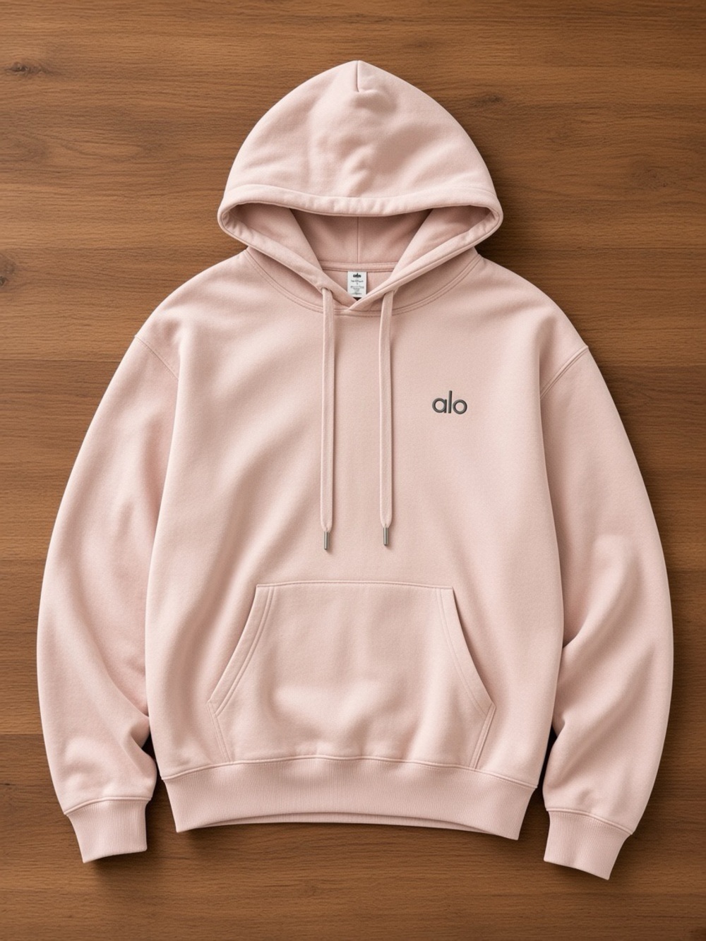 ALO Light Ballet Pink Hoodie Pullover